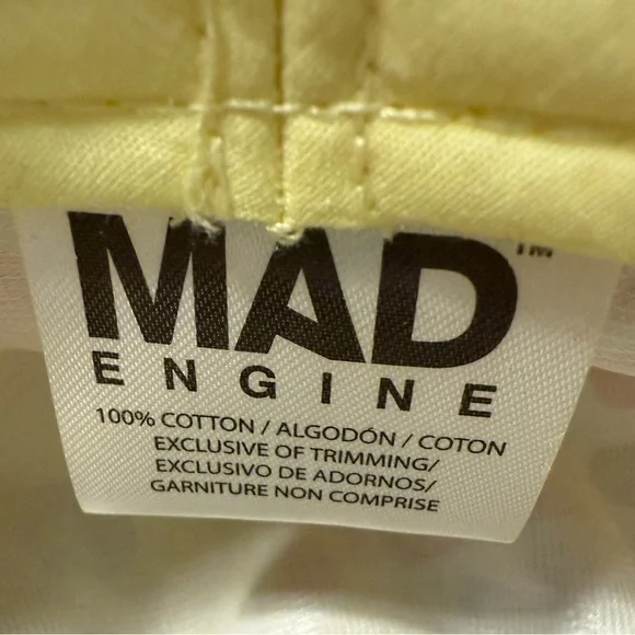 MAD Engine Retro Hippie Boho Flower Bucket Hat with Drawstring Cotton OS - Picture 9 of 10